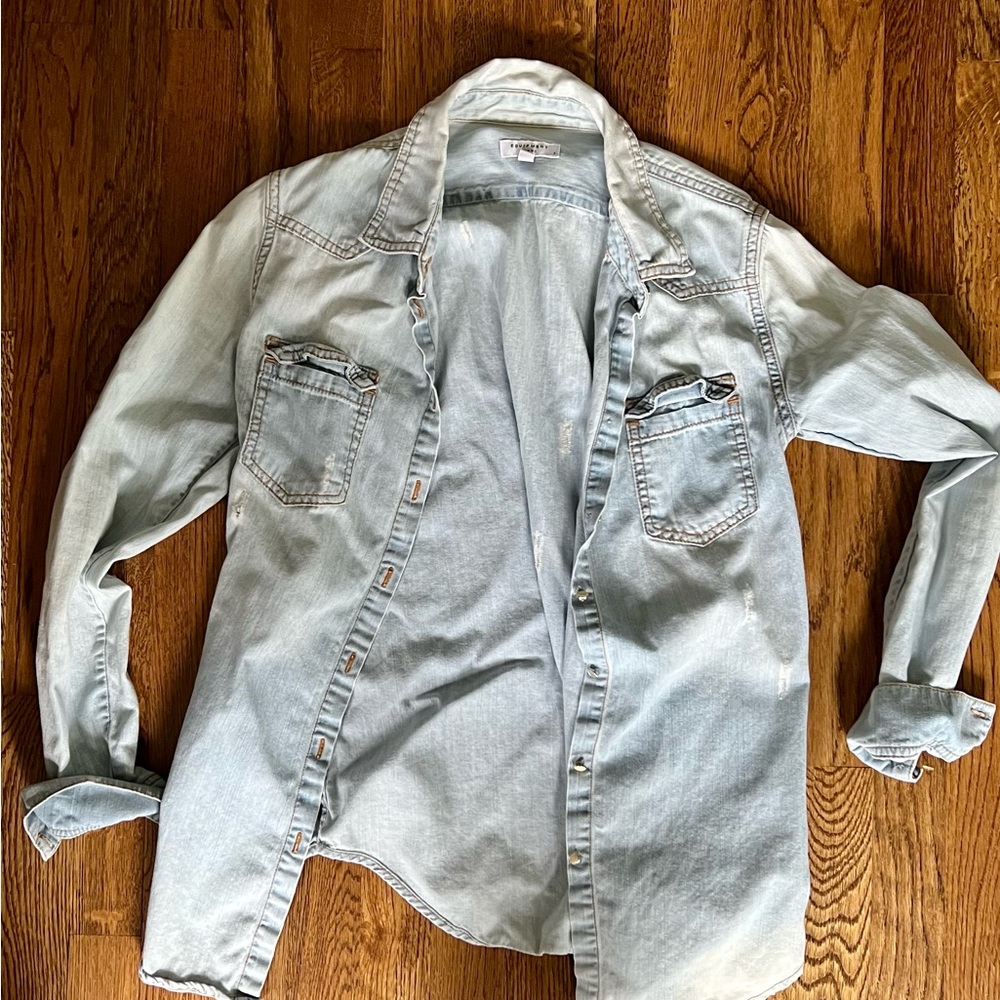 Equipment denim shirt
